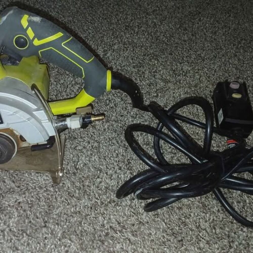 Ryobi brand wet dry masonry saw